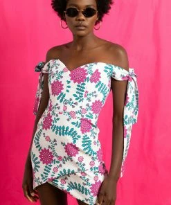 Valle & Vik WHAT'S HOT The Revenge Dress | Rose Busk Pink & Green