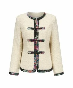 SKYLENCE WHAT'S HOT Chelsea Tang Tweed Jacket White