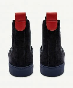 Del Toro Men's Navy Suede Chelsea Sneaker WHAT'S HOT