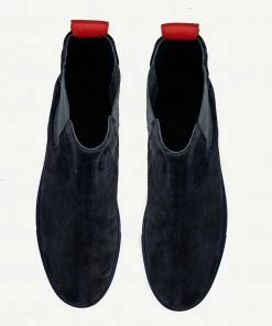 Del Toro Men's Navy Suede Chelsea Sneaker WHAT'S HOT