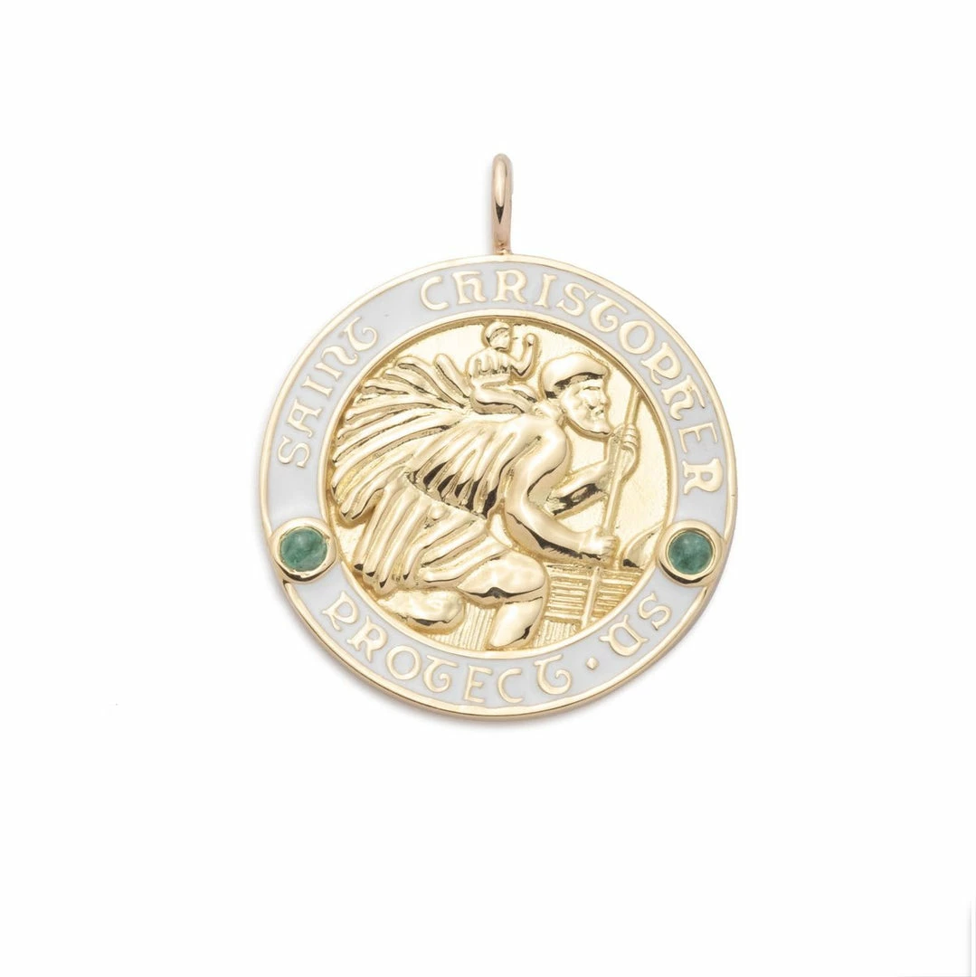 Heritage Jewelry Saint Christopher Medium Pendant, Multiple Colors Available WHAT'S HOT