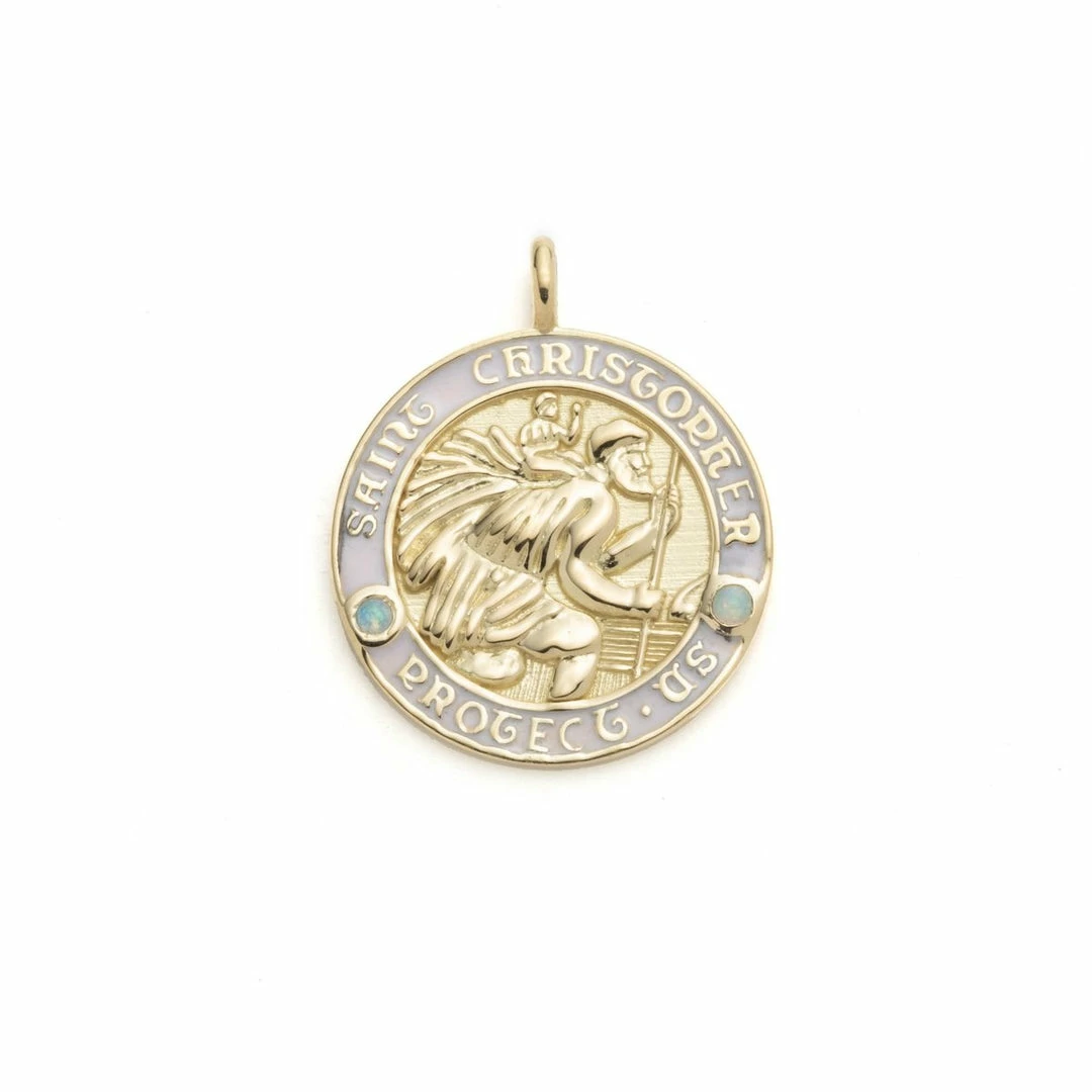 Heritage Jewelry Saint Christopher Medium Pendant, Multiple Colors Available WHAT'S HOT