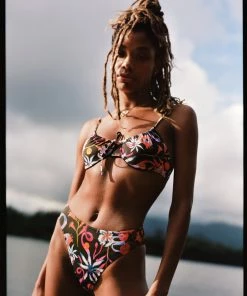 Follow Suit The Marie Bottom - Garden Party (Mocha) Mme. Mink