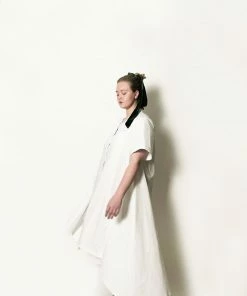 Jasmine Chong CLOTHING Amie Silk Poplin Shirtdress