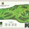 Vintage Golf Course Maps Augusta Map Father's Day 2 Vintage Golf Course Maps Augusta Map Father's Day