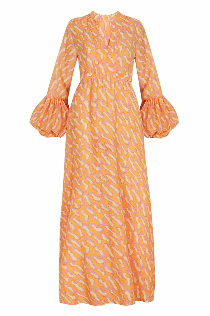 Hess Aura Long Dress Block Print Calling All Colors 3 Hess Aura Long Dress Block Print Calling All Colors