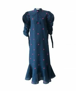 De Castro Blue Margarita Dress 8 De Castro Blue Margarita Dress