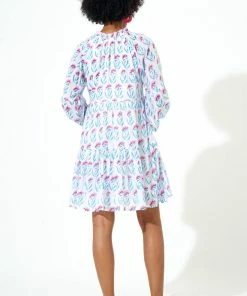 OLIPHANT Balloon Sleeve Short- Poppy Blue