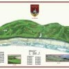 Vintage Golf Course Maps Ballybunion Map