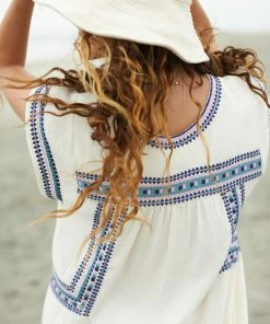 The Coast Brand Bayley Dress - Mint/Light Violet/Navy