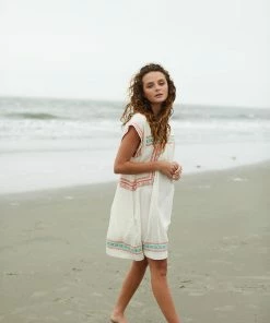 The Coast Brand Bayley Dress - Light Pink/Peach/Light Yellow/Light Blue WHAT'S HOT