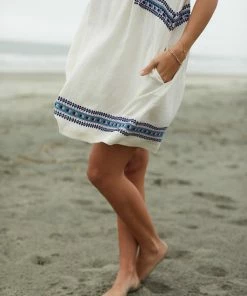 The Coast Brand Bayley Dress - Mint/Light Violet/Navy