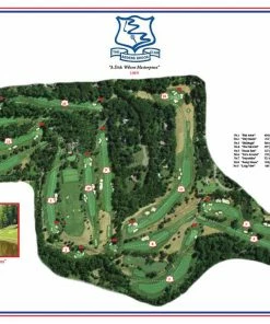 Vintage Golf Course Maps Bedens Brook Father's Day