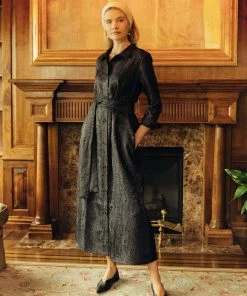 Daphne Wilde Bee, Black Moire CLOTHING