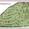 Vintage Golf Course Maps Blind Brook Father's Day