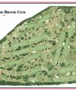 Vintage Golf Course Maps Blind Brook Father's Day