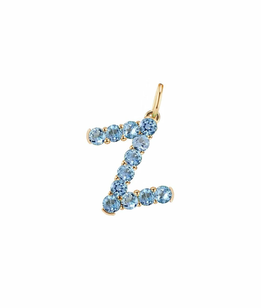 Briony Raymond Confetti Blue Topaz Letter Pendant 3 Briony Raymond Confetti Blue Topaz Letter Pendant
