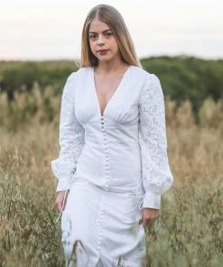 Hess Bomfim Broderie Anglaise Dress CLOTHING