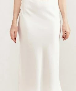 RosewaterHouse CLOTHING Avin Slip Skirt - Ivory