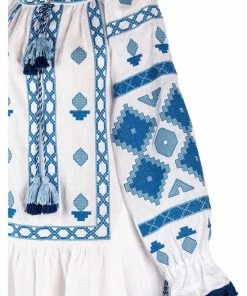 Larkin Lane Nomeda Embroidered Ukrainian Dress WHAT'S HOT