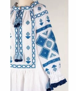 Larkin Lane Nomeda Embroidered Ukrainian Dress WHAT'S HOT