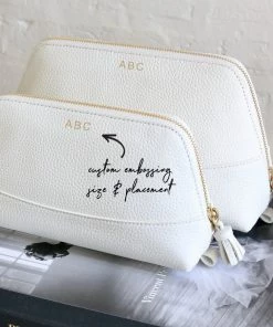 Neely & Chloe ACCESSORIES No. 17 Large Cosmetic Case Pebble 29 Neely & Chloe ACCESSORIES No. 17 Large Cosmetic Case Pebble