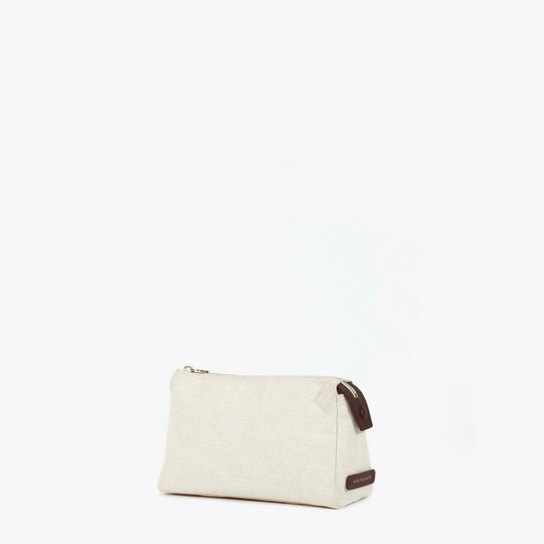 Neely & Chloe No. 30 The Small Canvas Pouch Pebble 15 Neely & Chloe No. 30 The Small Canvas Pouch Pebble