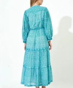 OLIPHANT Cinched Pintuck Maxi- Lisbon Green