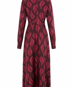 Valle & Vik The Coquette Dress, Fallen Fern Burgundy 11 Valle & Vik The Coquette Dress, Fallen Fern Burgundy