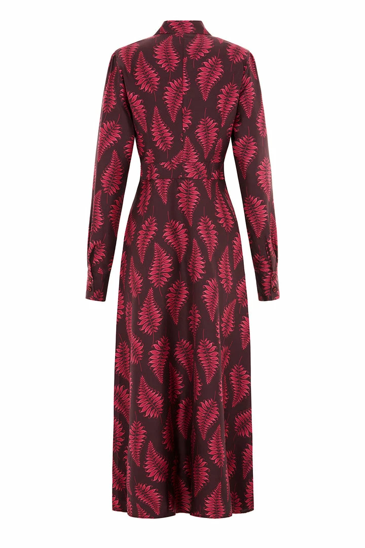 Valle & Vik The Coquette Dress, Fallen Fern Burgundy 7 Valle & Vik The Coquette Dress, Fallen Fern Burgundy