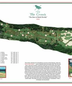 Vintage Golf Course Maps Creek Club