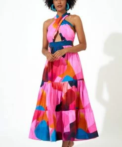 OLIPHANT Cross Front Maxi- Basel Pink