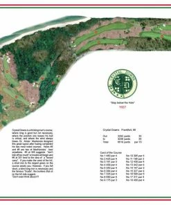 Vintage Golf Course Maps Crystal Downs Father's Day