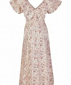 Daydress Lindos Dress In Berry Wild Flowers WHAT'S HOT