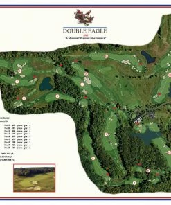 Vintage Golf Course Maps Double Eagle