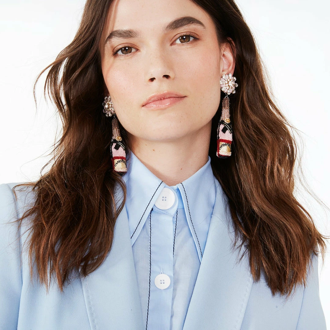 Mignonne Gavigan Rosé Champagne Earrings Blush 6 Mignonne Gavigan Rosé Champagne Earrings Blush