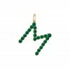 Briony Raymond Fine Jewelry Confetti Emerald Letter Pendant