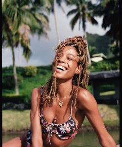 Follow Suit Mme. Mink The Emily Top - Garden Party (Mocha)