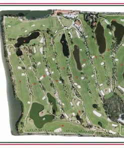 Vintage Golf Course Maps Father's Day Everglades