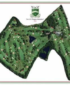 Vintage Golf Course Maps Fenway Golf Course Father's Day