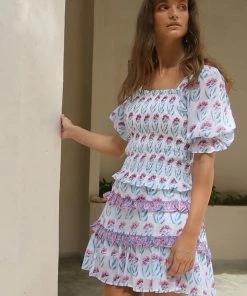 OLIPHANT Flirty Skirt- Poppy Blue