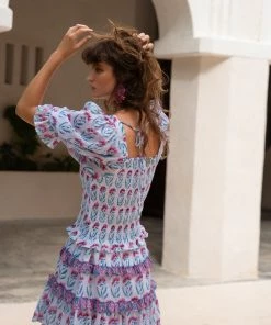 OLIPHANT Flirty Skirt- Poppy Blue