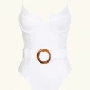 Follow Suit The Francesca One Piece - White Mme. Mink