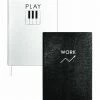Sloane Stationery Set Of Two Contrast Notebooks - Work / Play Stationery & Home