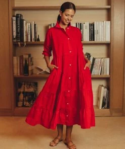 Daphne Wilde Giovanna In Red Cotton