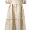 Casey Marks Mint & Pink Brocade Madeline Dress