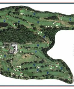 Vintage Golf Course Maps Greenwich Father's Day