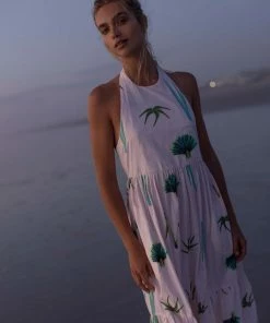 OLIPHANT Halter Maxi- Frond Green