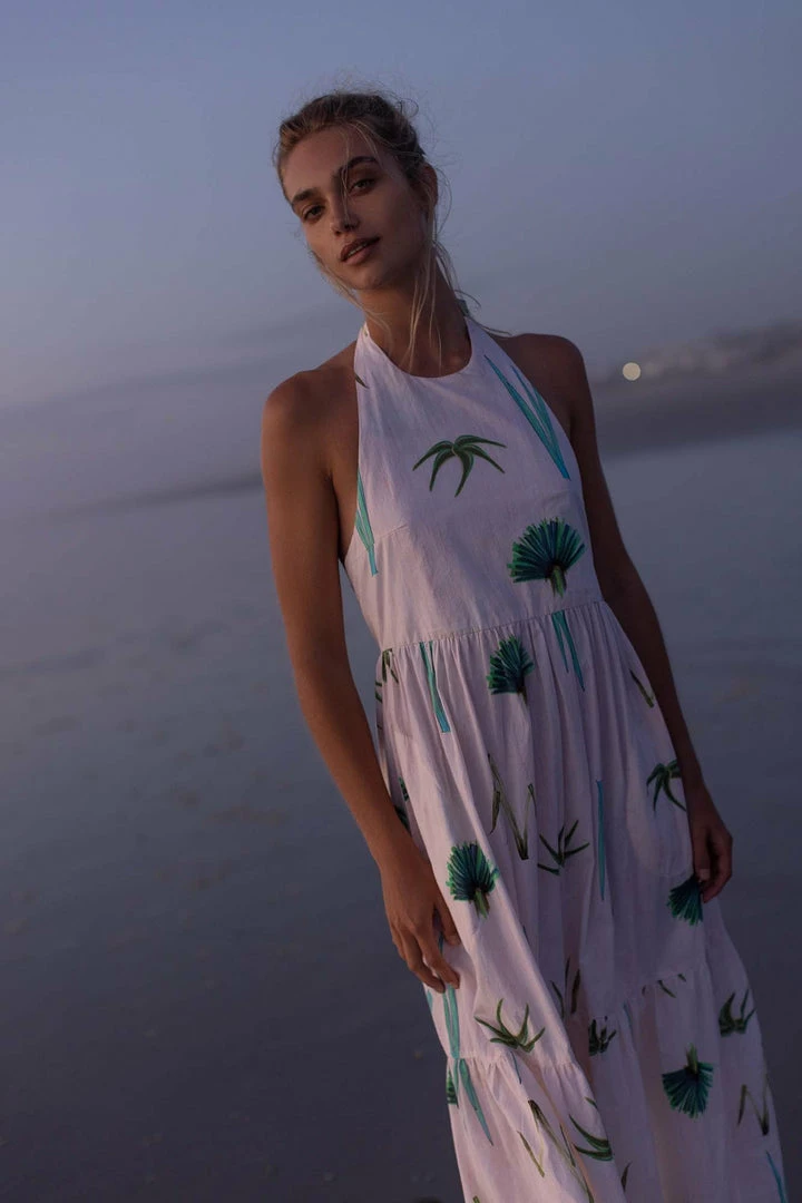 OLIPHANT Halter Maxi- Frond Green 3 OLIPHANT Halter Maxi- Frond Green