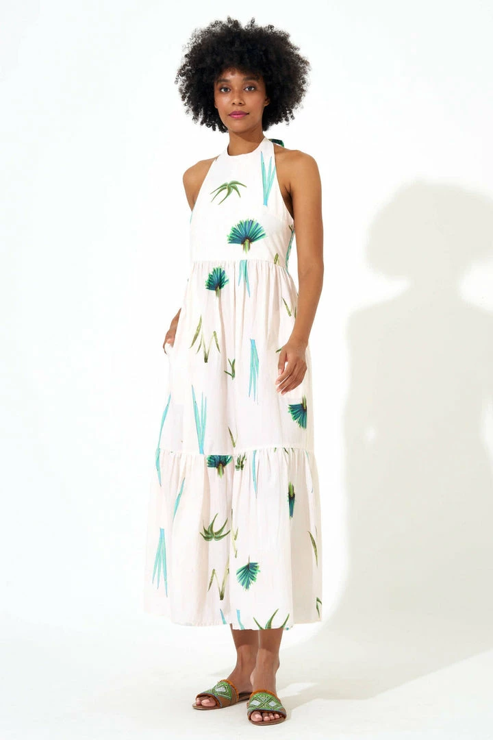 OLIPHANT Halter Maxi- Frond Green 4 OLIPHANT Halter Maxi- Frond Green
